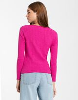 Longsleeve - Viscosemix - donkerlila