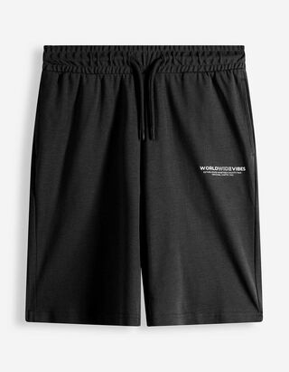 Bermudy  - Piqu&eacute; - tmave seda