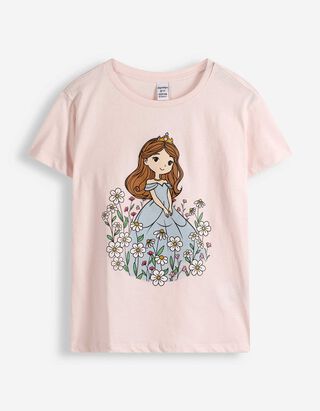 T-Shirt - Frontprint - rosa