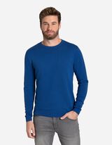 Pul&oacute;ver - Kerek nyakkiv&aacute;g&aacute;s - k&eacute;k