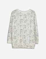 Damen Sweatshirt  - Allover-Muster