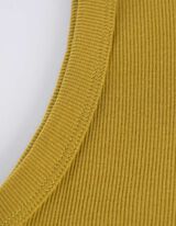 Rochie midi - Fantă laterală - Galben