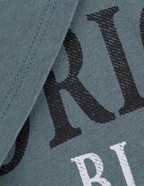 T-shirt - nadruk - turkusowy