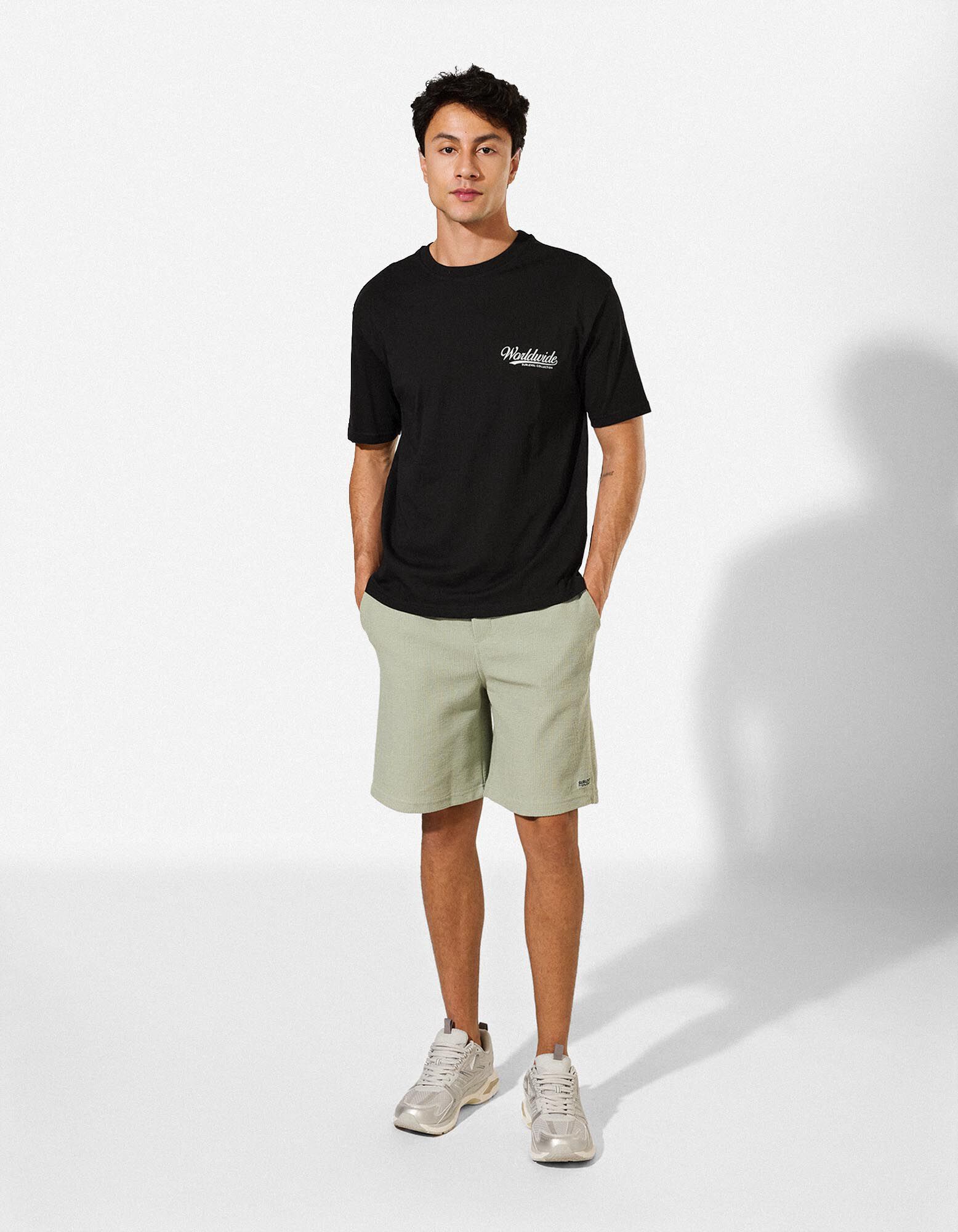 T-Shirt - R&uuml;ckenprint - schwarz
