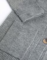 Kardigán - Visszahajtott ujj - szürke