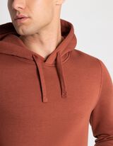 Bluză cu glugă - Amestec de bumbac - Maro