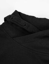 Longsleeve - Sjaalkraag - zwart