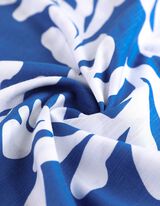 Bluza-haljina - Me&scaron;avina viskoze - plava