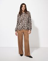 Blouse - Luipaardprint - beige