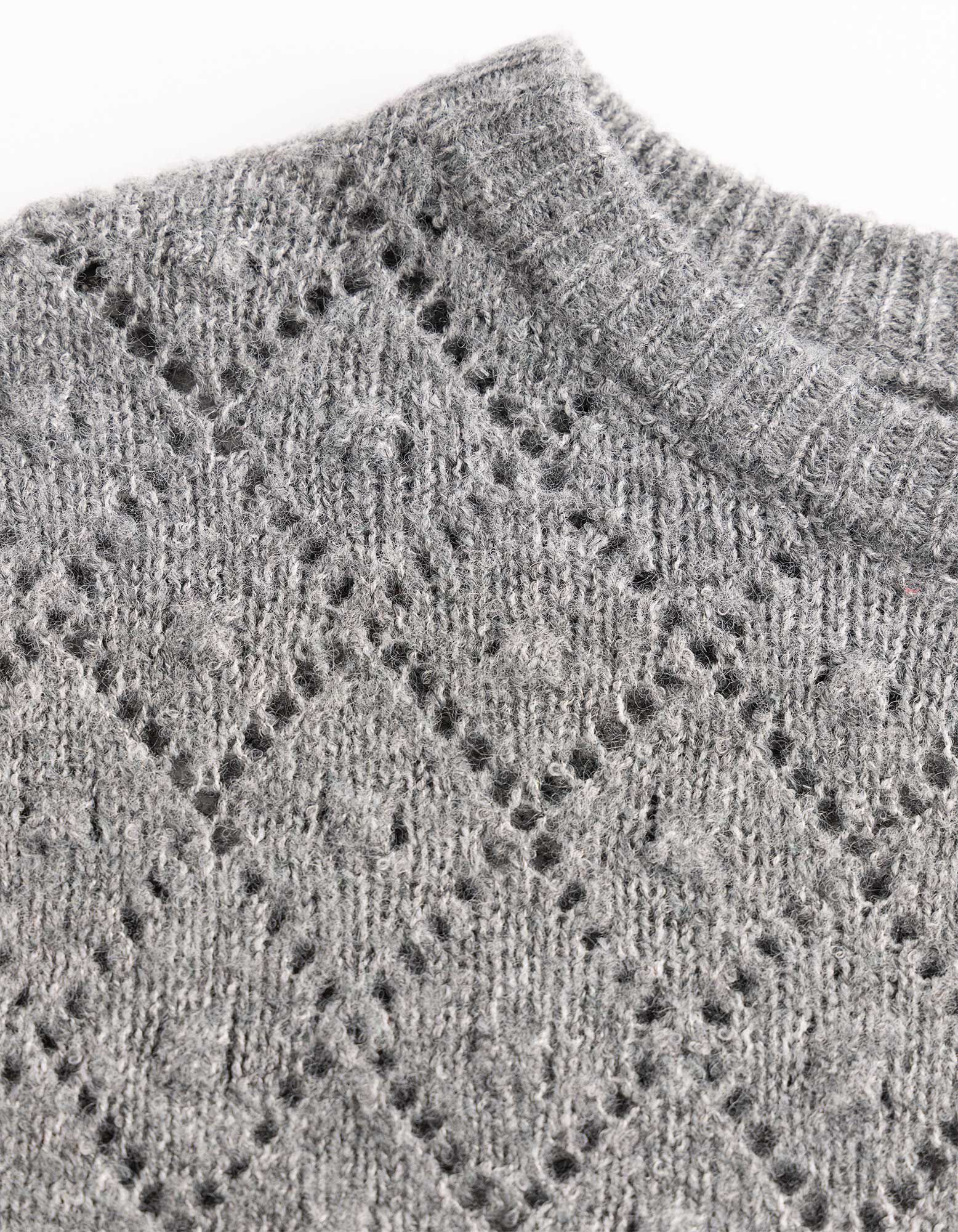Pullover - Kurze &Auml;rmel - Dunkelgrau