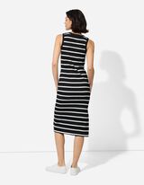 Midikleid - Seitenschlitz - schwarz