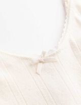 Unterhemd - Pointelle - Off-White