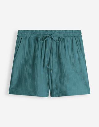 Shorts - Musselin - Khaki