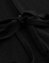 Cardigan - Viskose-Mix - schwarz