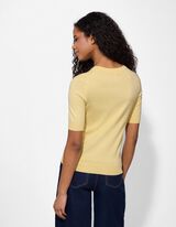 Pulovr - Kr&aacute;tk&eacute; ruk&aacute;vy - sv. zluta