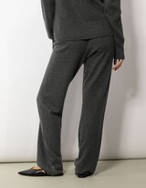 Gebreide broek - Kasjmier - grijs