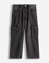 Cargo kalhoty - Na&scaron;it&eacute; kapsy - cern&aacute;