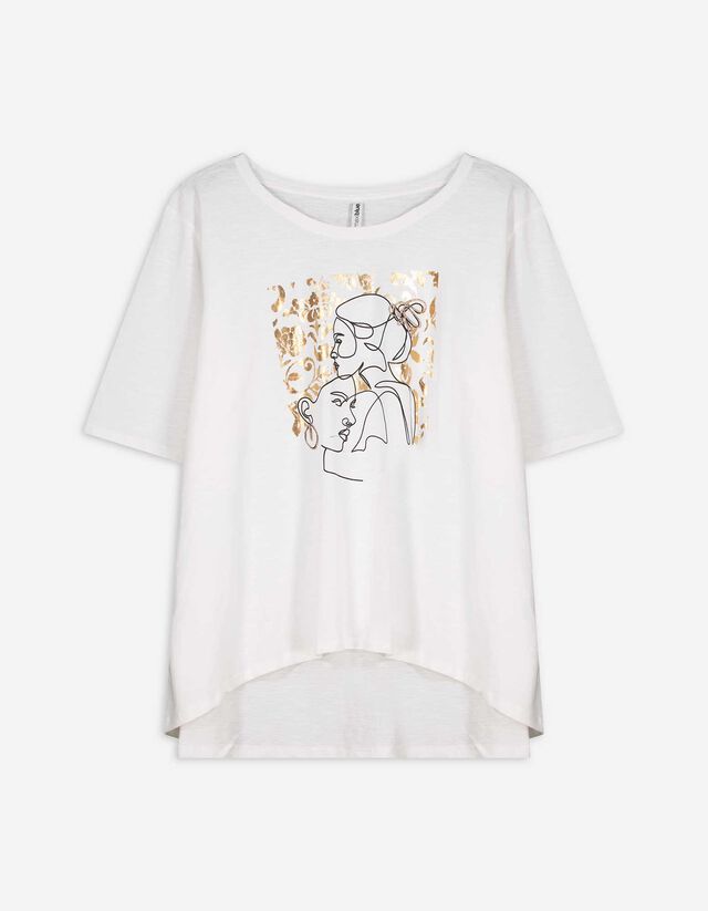 T-shirt - Print - wit