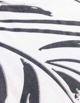 T-Shirt - Allover-Muster - wei&szlig;