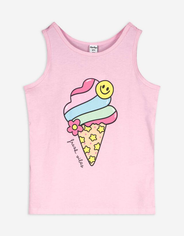 Top - Print - roze