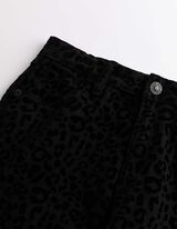 Broek - Luipaardprint - Zwart