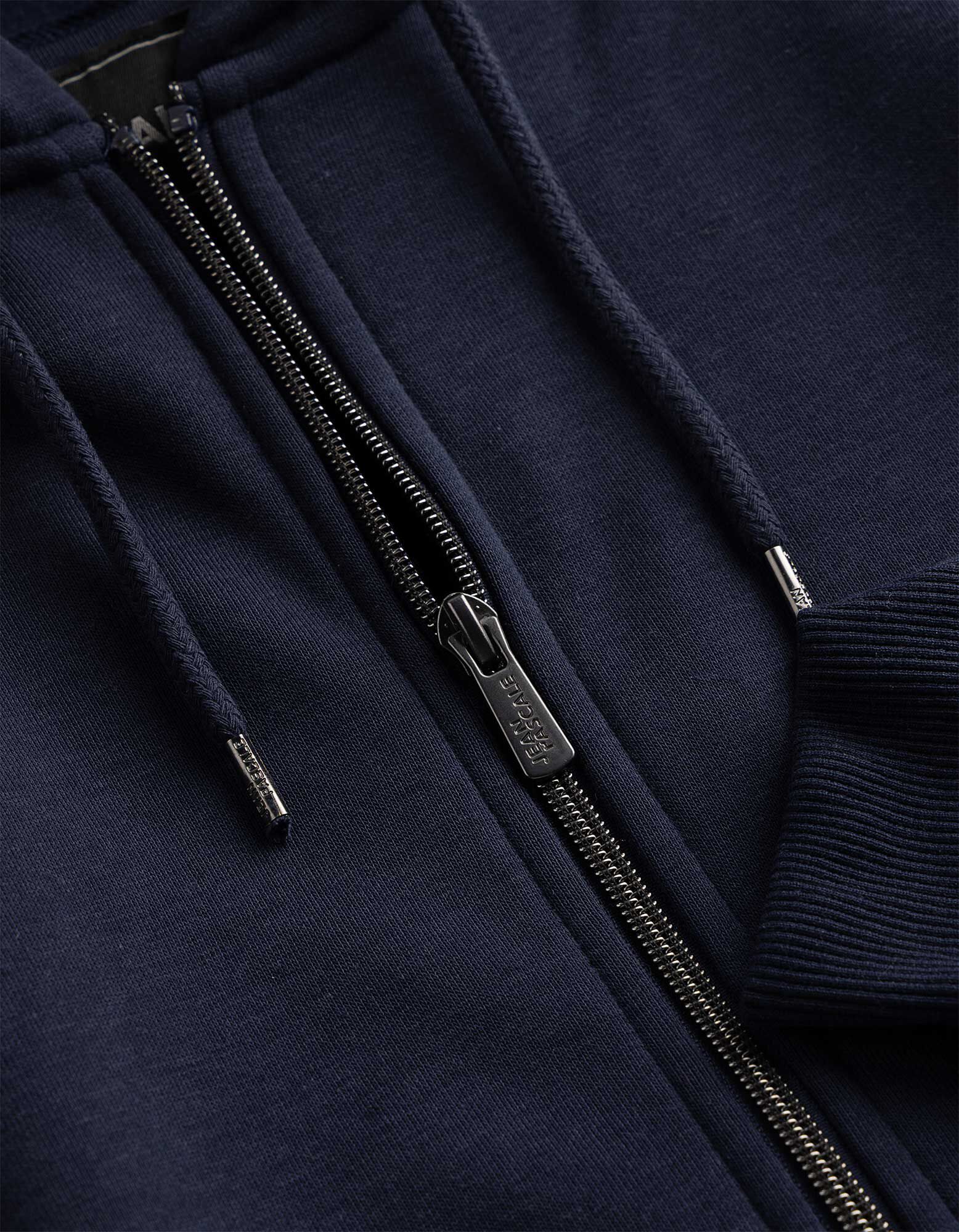 Sweatjacke - Baumwoll-Mix - Dunkelblau