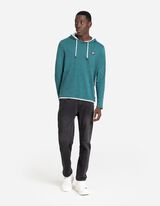 Marškinėliai ilgomis rankovėmis - Gobtuvas su įvertu raišteliu - tamsiai zalias