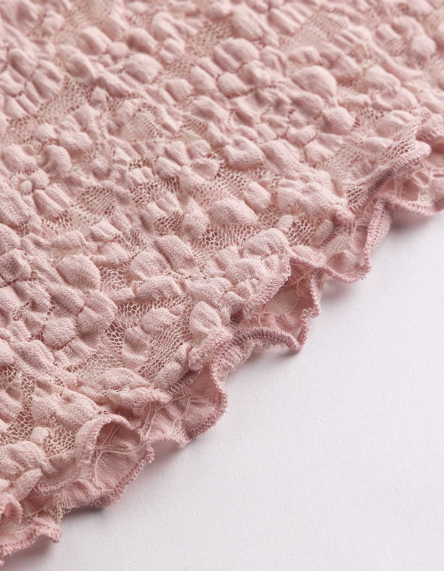 T-Shirt - Muschelsaum - Rosa