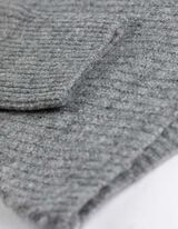 Pullover - V-Ausschnitt - grau