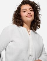 Bluse - Baumwolle - weiß