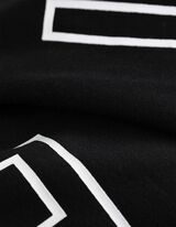 Bluză cu glugă - Oversized Fit - Negru