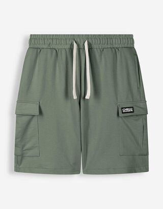 Cargoshort - Sweatstof - donkergroen