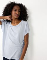T-shirt - Ademend - Lichtblauw