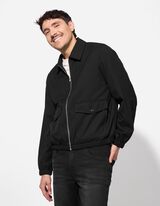 Jacke - einfarbig - schwarz