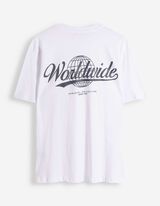 T-Shirt - R&uuml;ckenprint - wei&szlig;