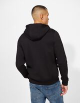 Sweatjacke - Kapuze mit Tunnelzug - schwarz