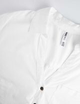 Marškiniai - Rankovės su užlenkimu - baltas