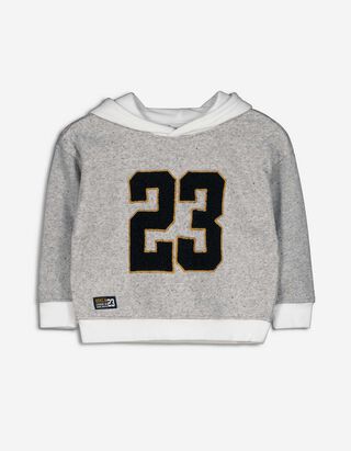 Mikina s kapuc&iacute; - Nadměrn&yacute; střih Oversized Fit - svetle &scaron;ed&aacute;