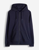 Sweatjacke - Baumwoll-Mix - dunkelblau