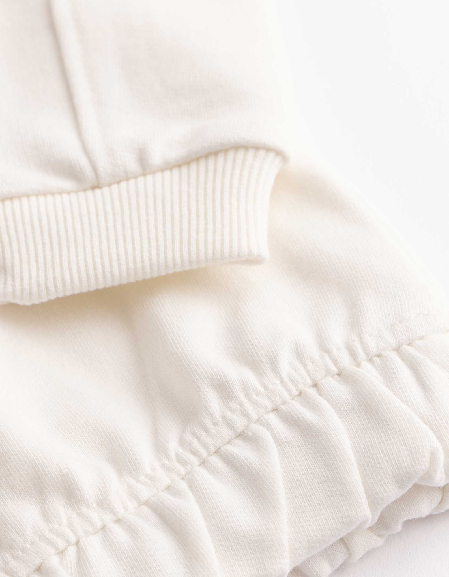 Sweatshirt - Brusttasche - wei&szlig;