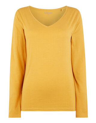 Damen Longsleeve mit V-Ausschnitt 