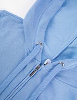 Dukserica sa kapuljačom - sa vezicom - svetlo-plava