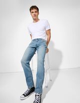 Farmernadr&aacute;g - Szűk&uuml;lő fazon - k&eacute;k