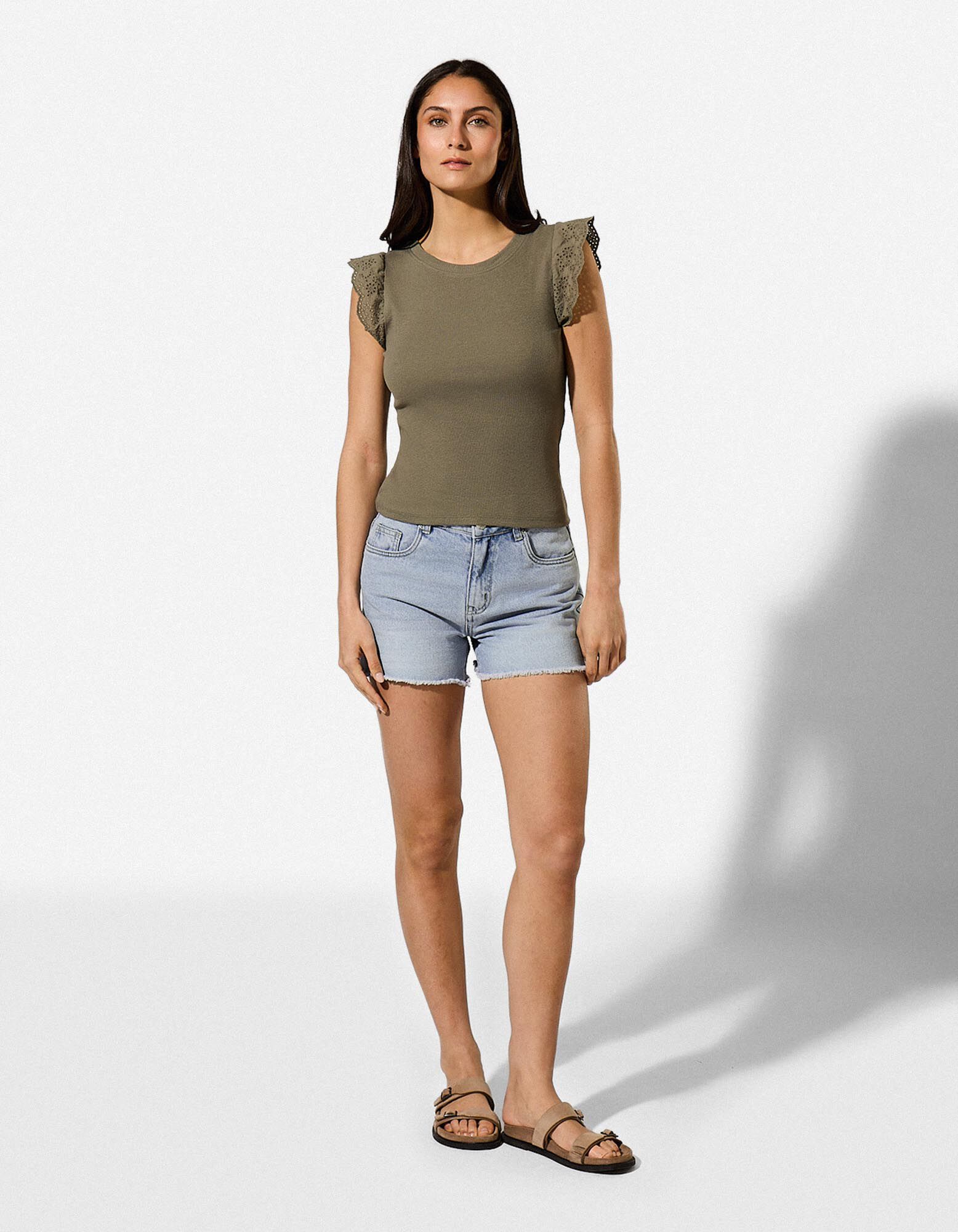 Jeansshorts - Denim - Hellblau