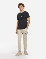 Kelnės su kišenėmis - smelio spalvos