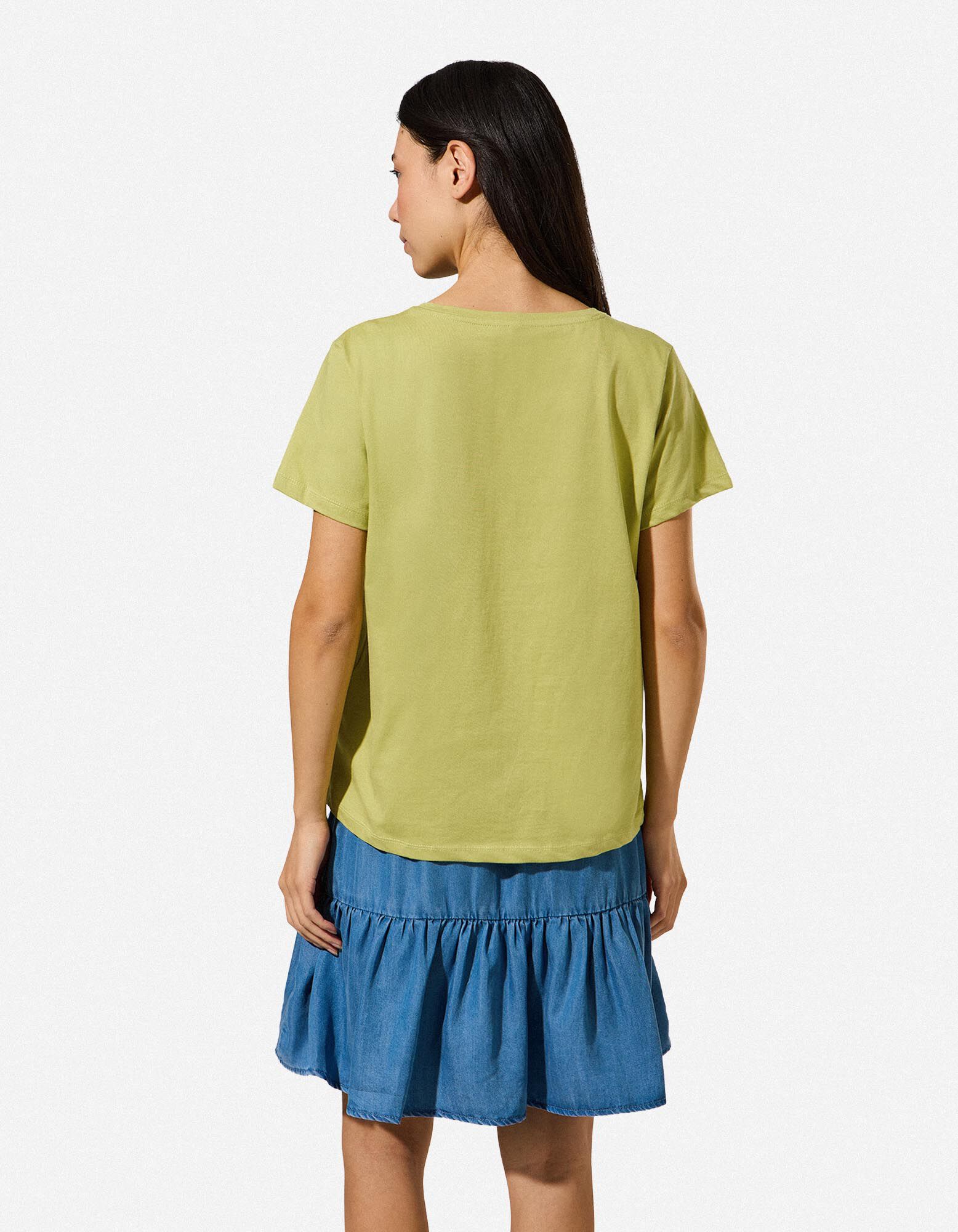 T-Shirt - Stickereien - Gr&uuml;n