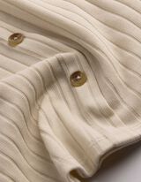T-shirt - Patte de boutonnage - beige