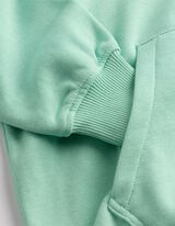 Sweatshirt - R&uuml;ckenprint - hellgr&uuml;n