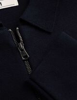 Strickjacke - Rei&szlig;verschluss - Dunkelblau
