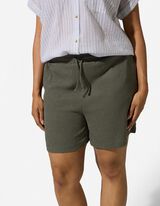 Short - Materiaalmix - groen